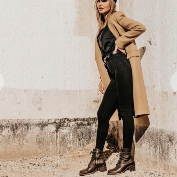 Freebird By Steven Cavalier Ankle Boots Dark Brown Black Lace Zip Up Booties New - Picture 5 of 6